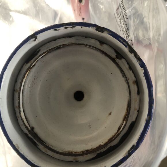 Vintage ENAMELED COFFEE POT  Pink 3 Piece CUTE!! - Picture 14 of 15